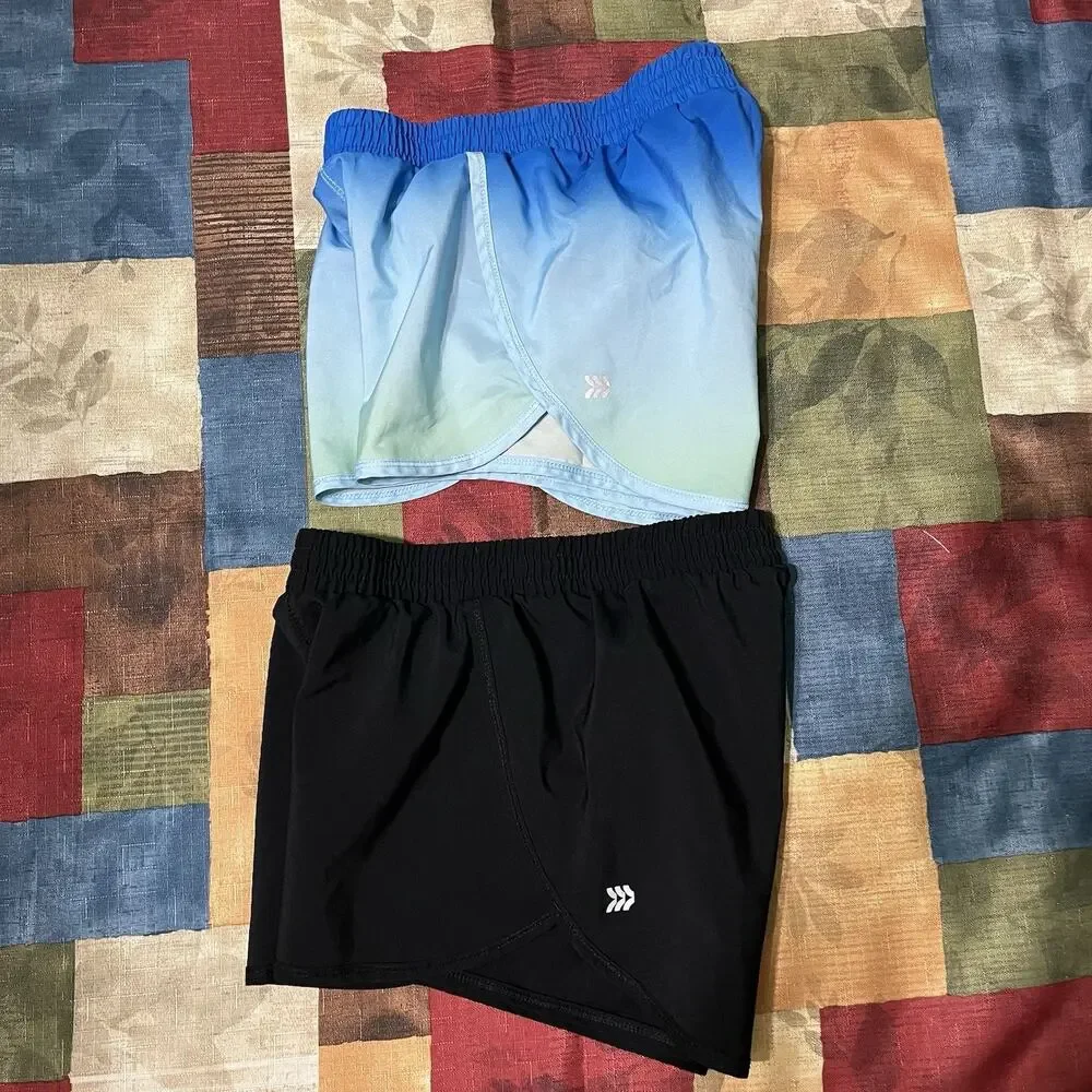 All In Motion Girls M(8) L (10/12) Active Running Shorts Bundle - Set of 2 Multi